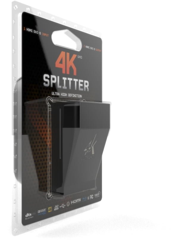 HDfury Splitter 4K UHD – HDMI splitter 1 είσοδος / 2 έξοδοι