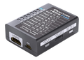 Πλευρά εξόδου του Dr HDMI 4K, με την έξοδο HDMI, το βύσμα RS232 και τα κουμπιά copy sink και HPD