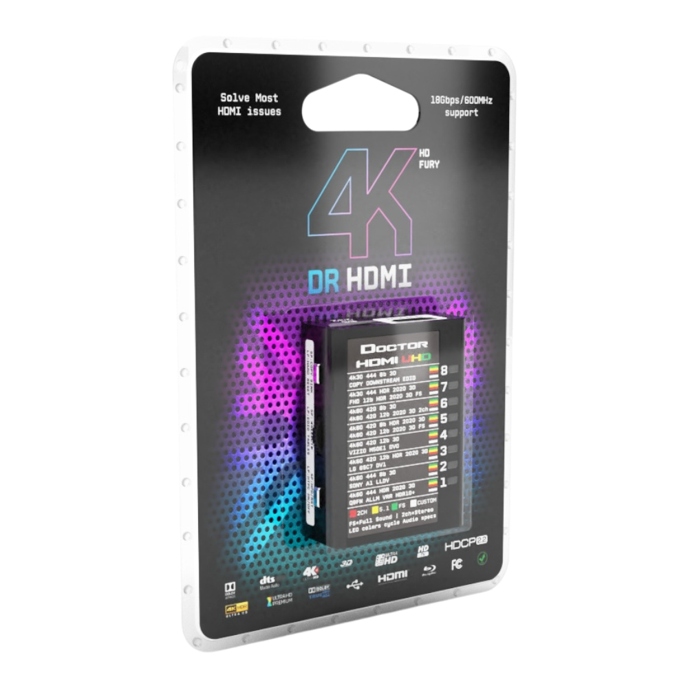 Συσκευασία του Dr HDMI 4K, μπροστινή όψη