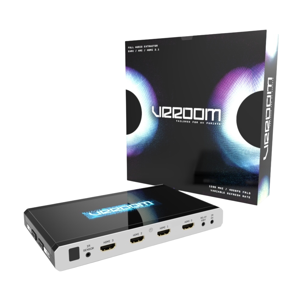 HDfury VRROOM – 8K HDMI 2.1 matrix και audio extractor, μπροστινή όψη συσκευασίας
